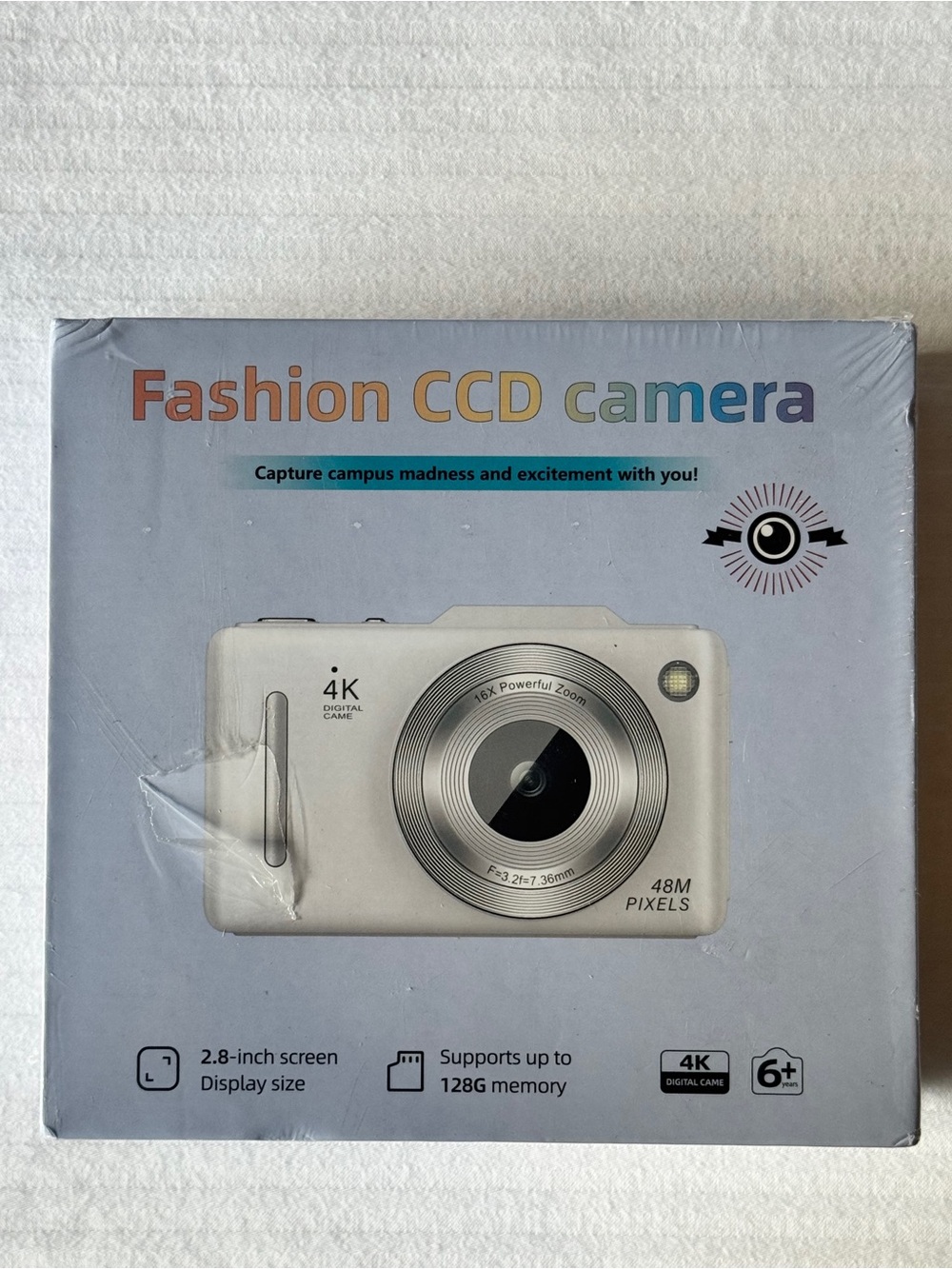 Fashion CCD Camera - White 4K Compact